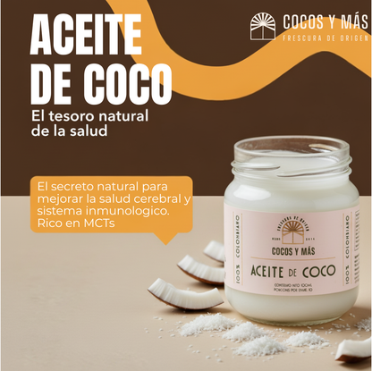🎉!BLACK DAYS¡🎉 Aceite de Coco 1Kg + Frasco 100mL + 1 Paquete de Coco Deshidratado🥥✨