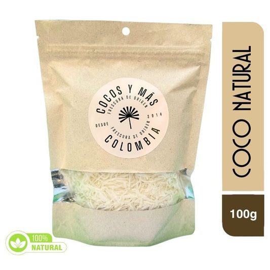 Coco rallado deshidratado natural - 100 gramos