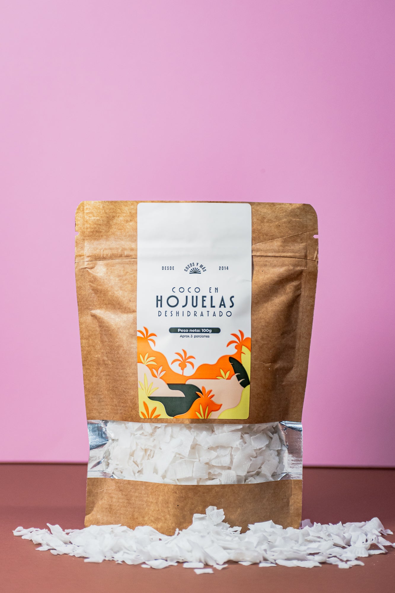 Coco en hojuelas deshidratado natural - 100 gramos